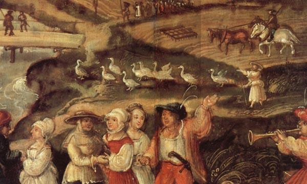 Joachim Beuckelaer Detail of A Village Celebration china oil painting image